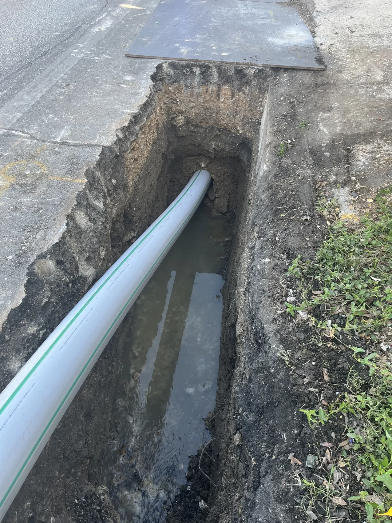 Pipe bursting operation