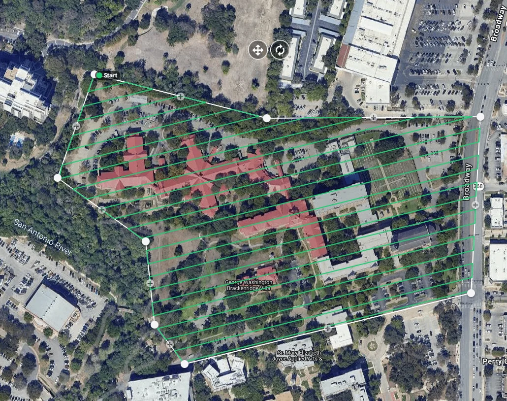 Drone flight planning interface